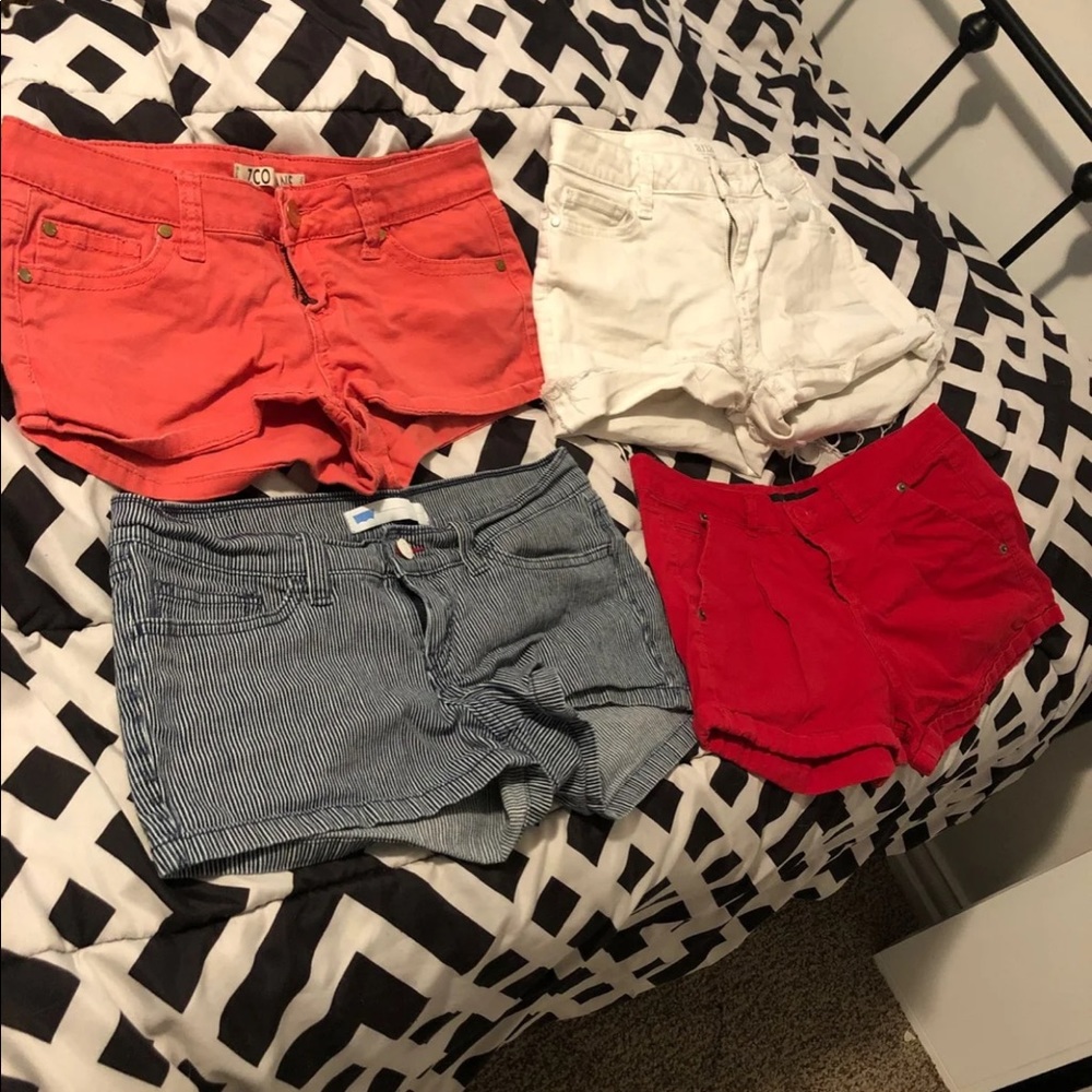Set of 4 short shorts